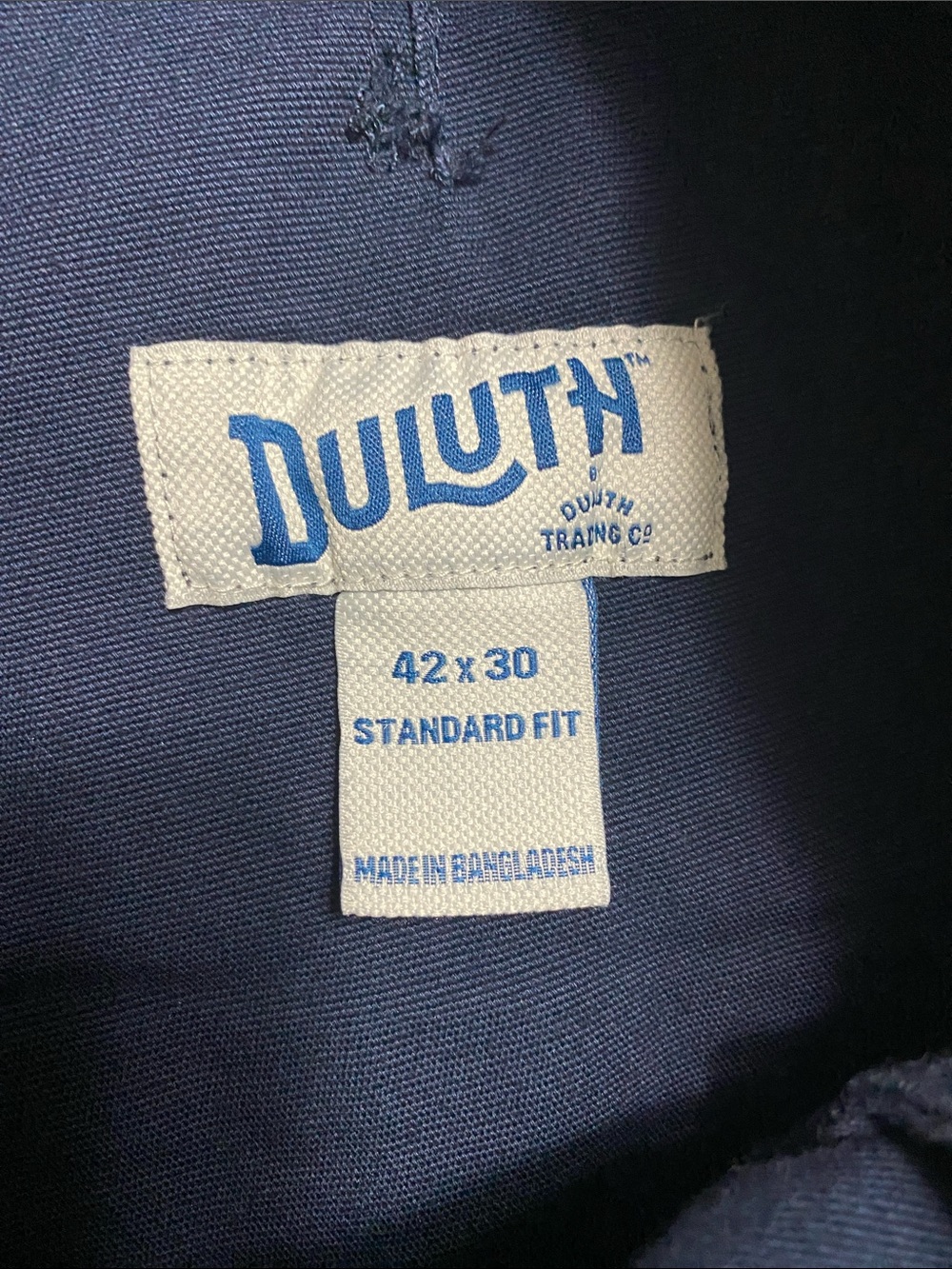 Duluth Trading Co Navy Workwear Pants with Key Loop 42x30 - Picture 8 of 8